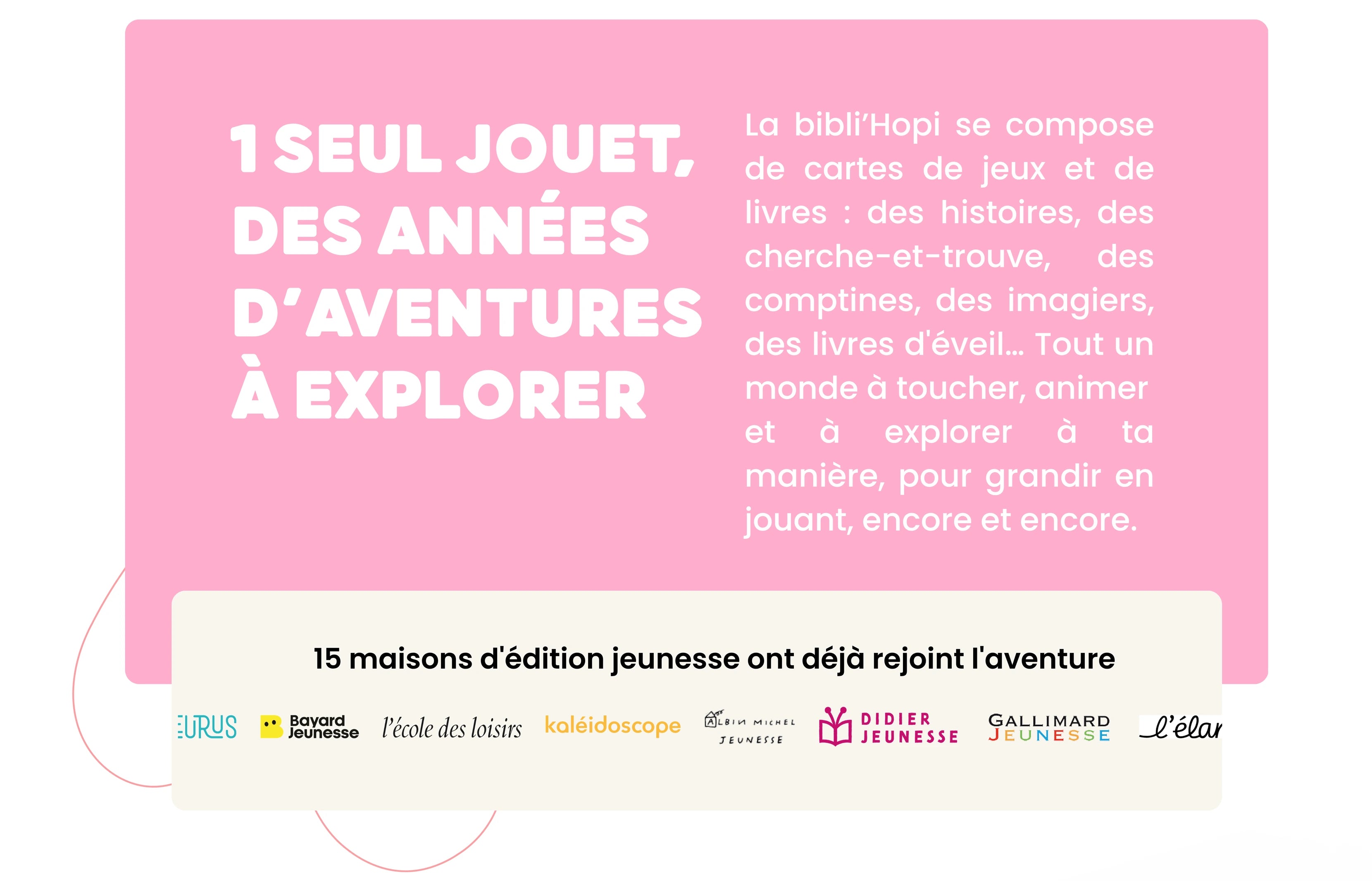 Les éditeurs partenaires